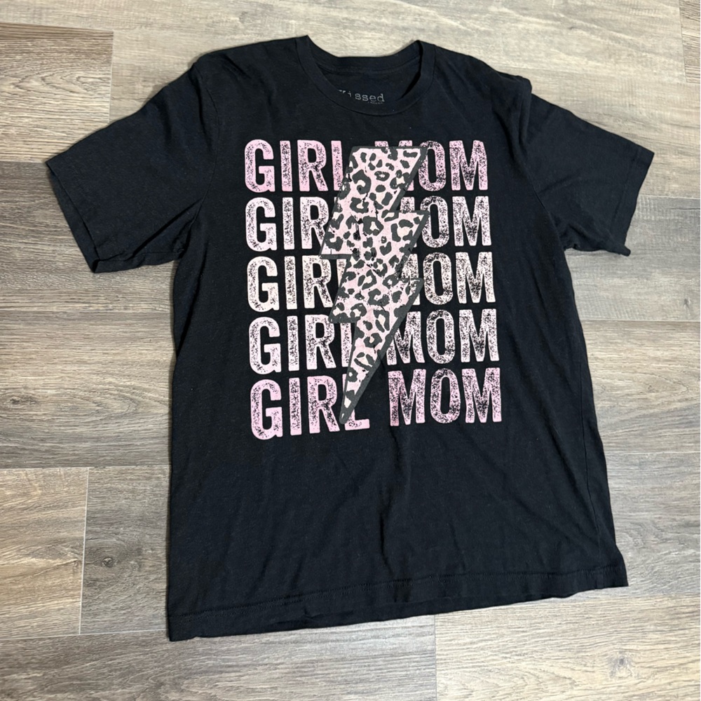 Kiss Black and Pink Graphic Kids Shirt